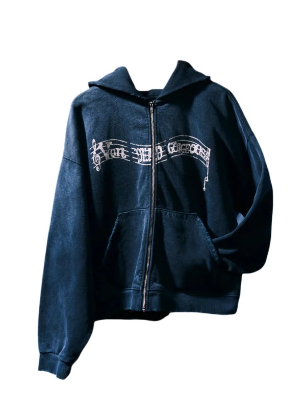 Von Dutch Hollywood x Destroy Lonely Zip-Up Hoodie