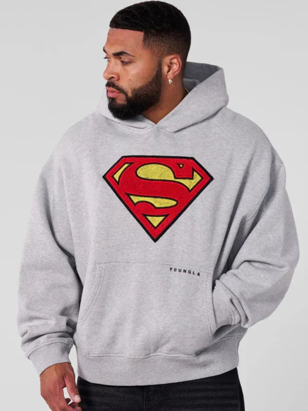 Youngla Superman Legacy Grey Hoodie