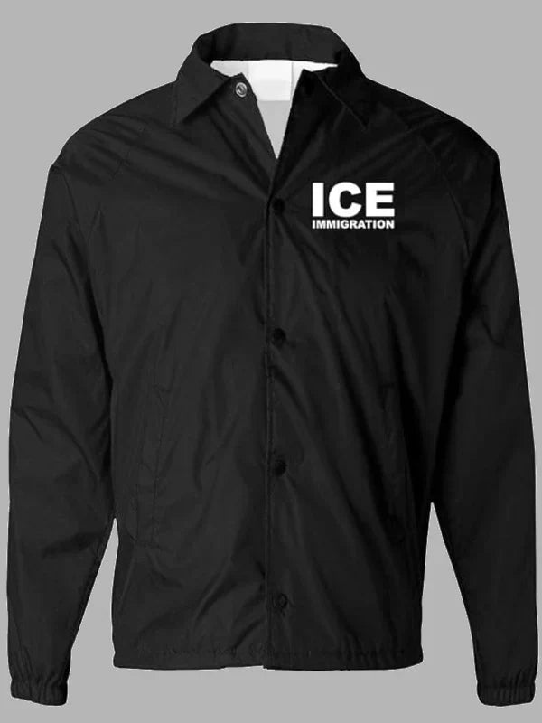 ice immigration jacket black